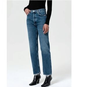 Agolde 90's Pinch Waist High-Rise Straight Jeans